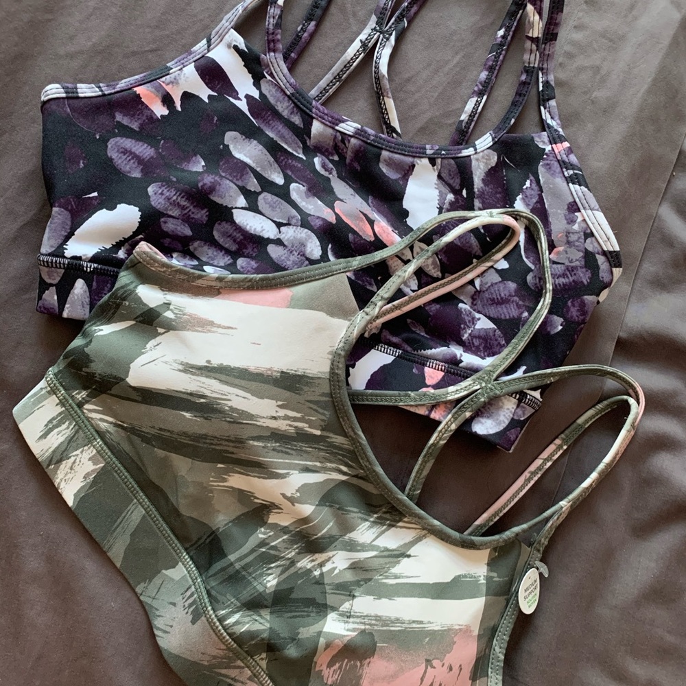 Two Gaiam sports tops